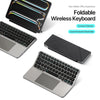 New Multifunctional Model Foldable Bluetooth 5.0 Keyboard with Touchpad & Phone Holder For Phones Tablets PC