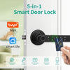 Tuya 5-in-1 Door Lock Smart Home Products Fingerprint Locks Remote Control App Unlock Support Password IC Card Key Unlock